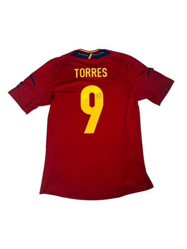 2012/13 Spain Adidas Home Jersey #9 Torres Size Medium