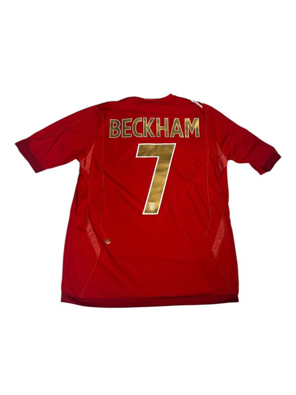 2008/09 England Umbro Away Jersey #7 Beckham Size Medium