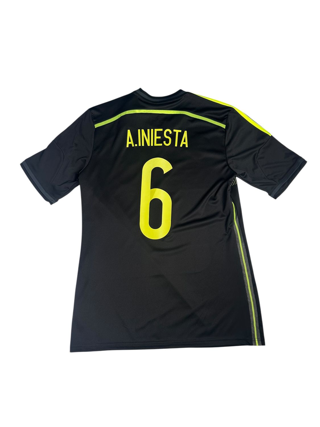 2014 Spain Away #6 Iniesta Jersey Size Medium