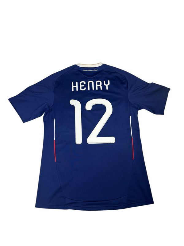 2010 France World Cup Home Jersey #12 Henry Size Medium