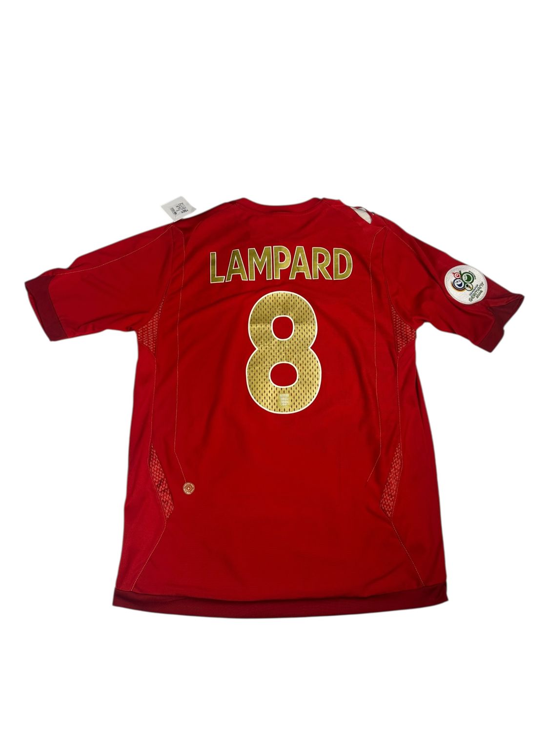 2006/08 England Umbro Away Jersey #8 Lampard Size Medium