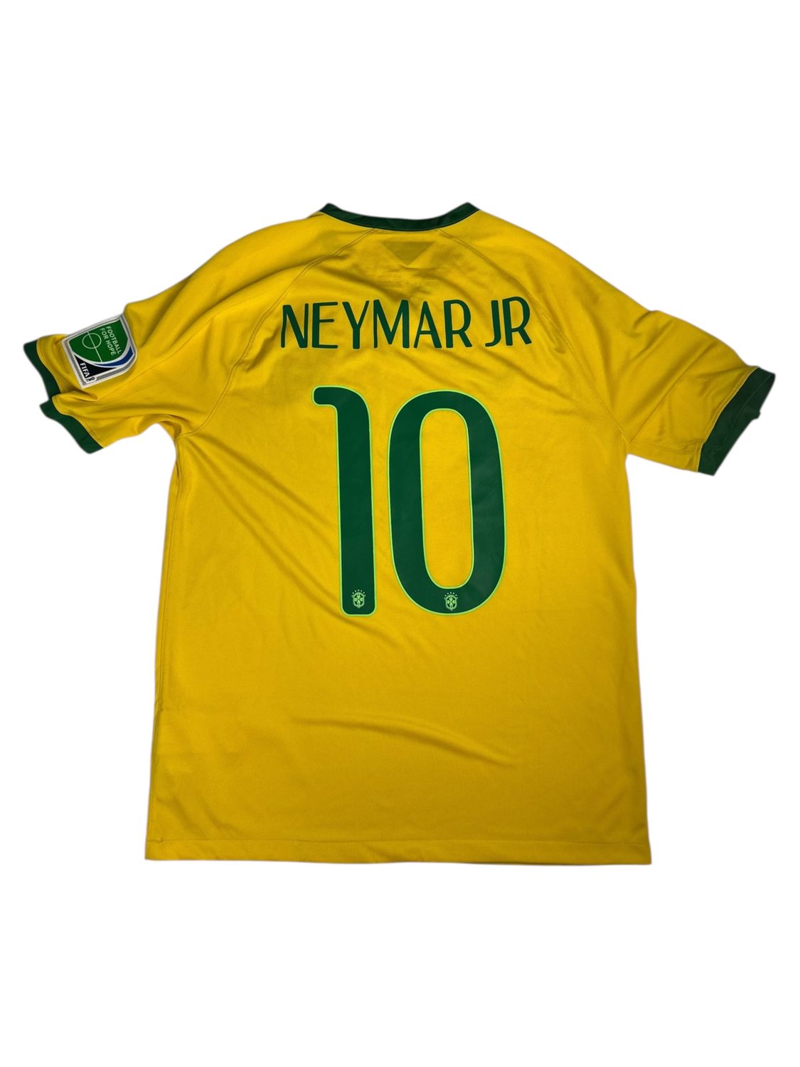 2014 Brazil Nike World Cup Home Jersey #10 Neymar Jr. Size Medium