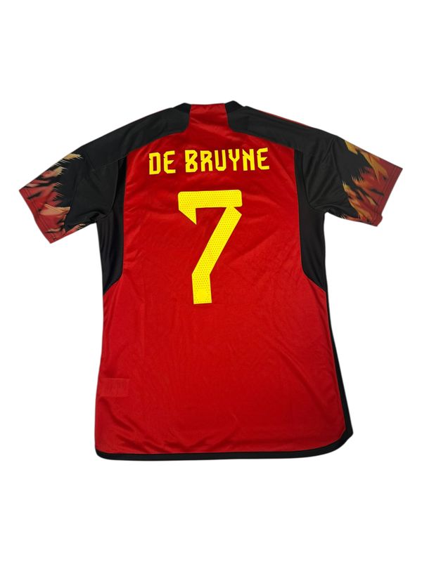 2022/23 Belgium Adidas Home Jersey #7 De Bruyne Size Medium