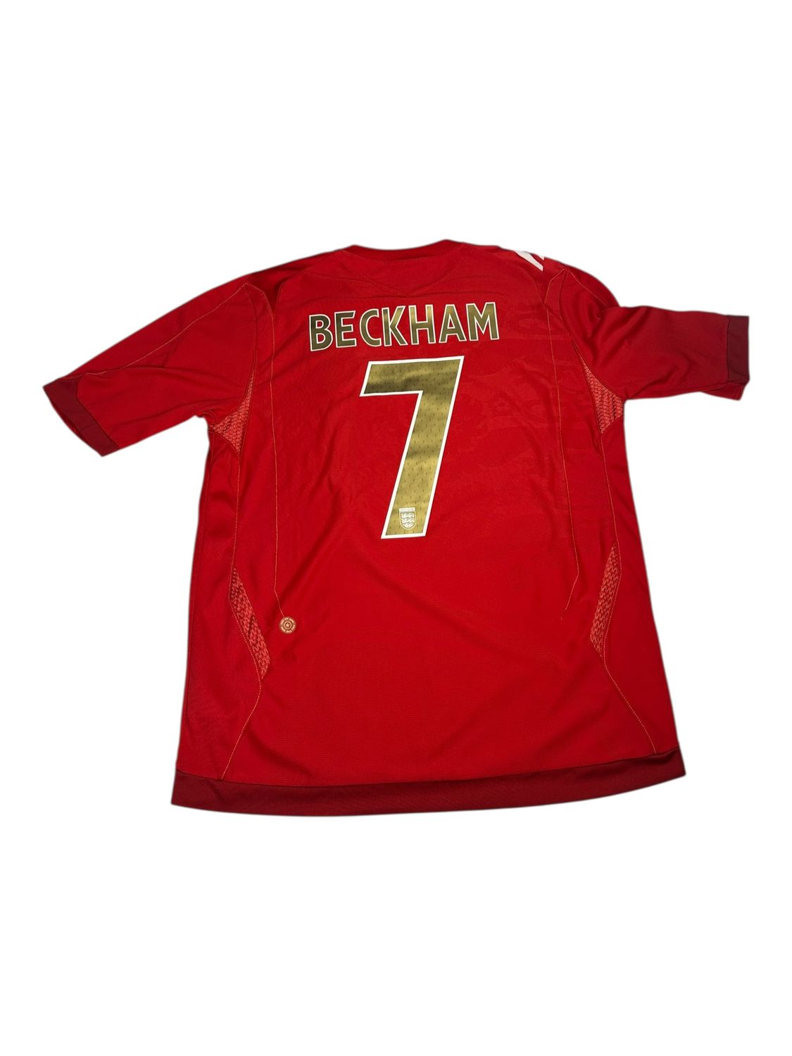 2006/08 England Umbro Away Jersey #7 Beckham Size Large