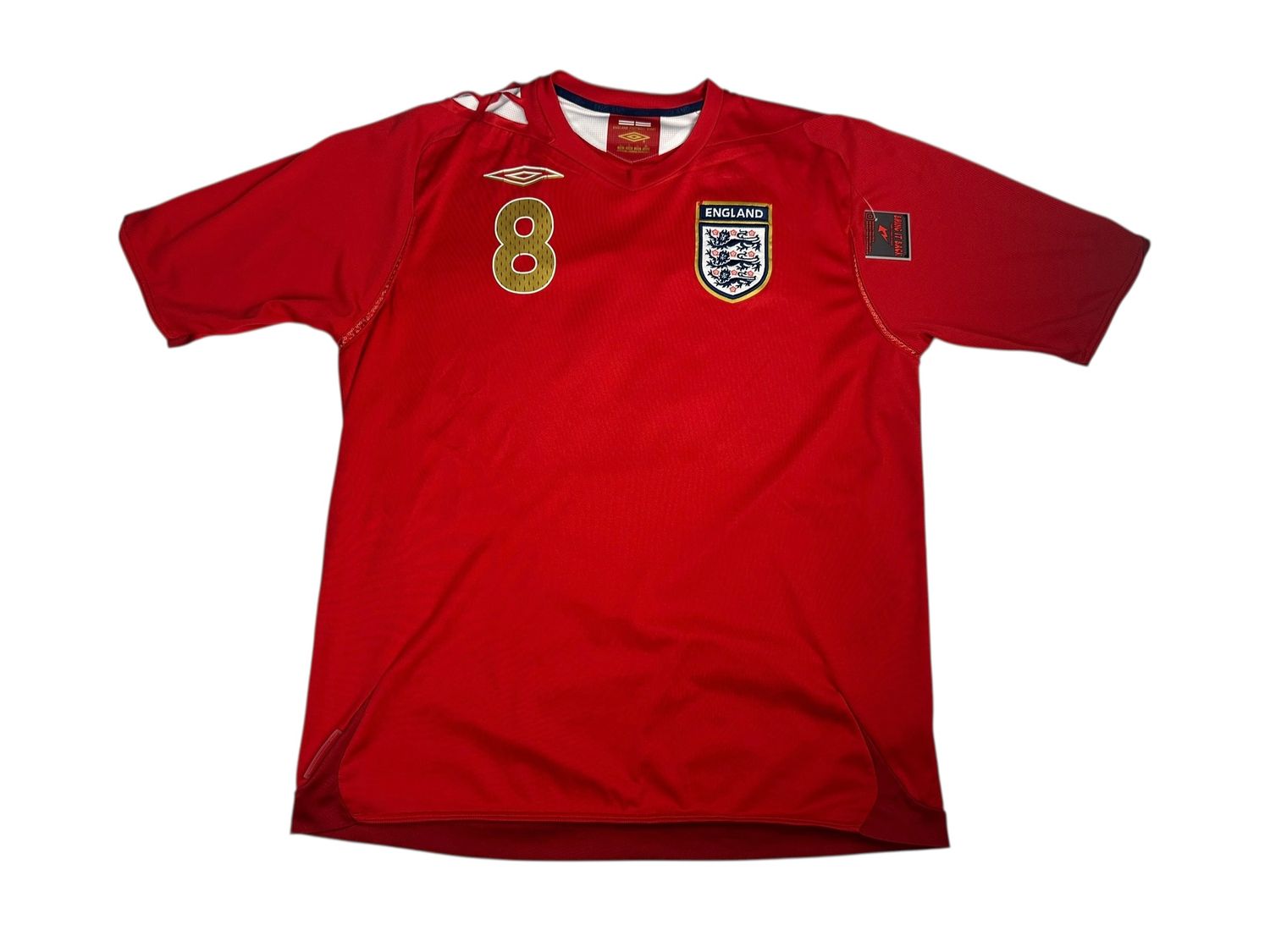 2006/07 England Umbro Away Jersey #8 Lampard Size Large