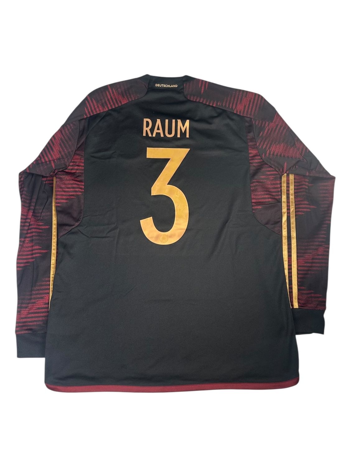 2022 Germany Adidas World Cup Away L/S Jersey #3 Raum Size Large