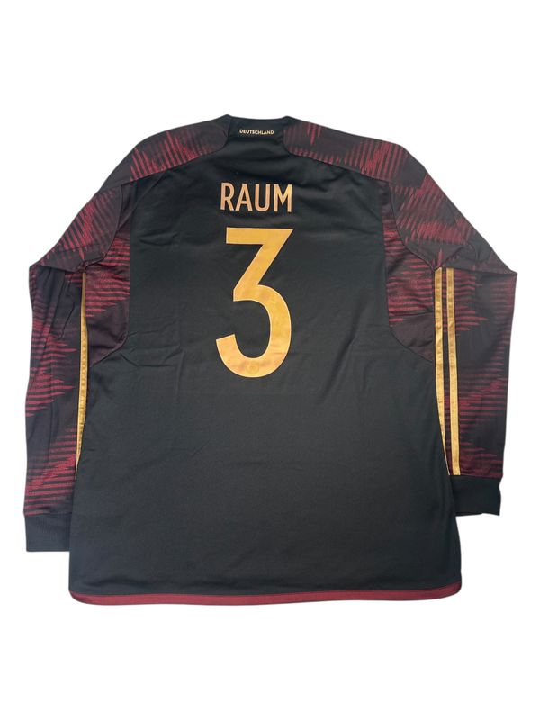 2022 Germany Adidas World Cup Away L/S Jersey #3 Raum Size Large