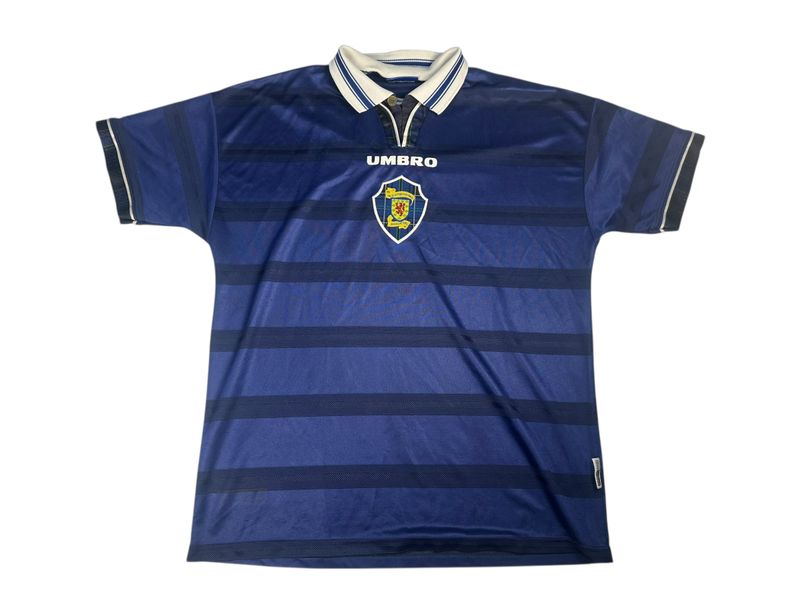 1998-00 Scotland Umbro Home Jersey Size Large