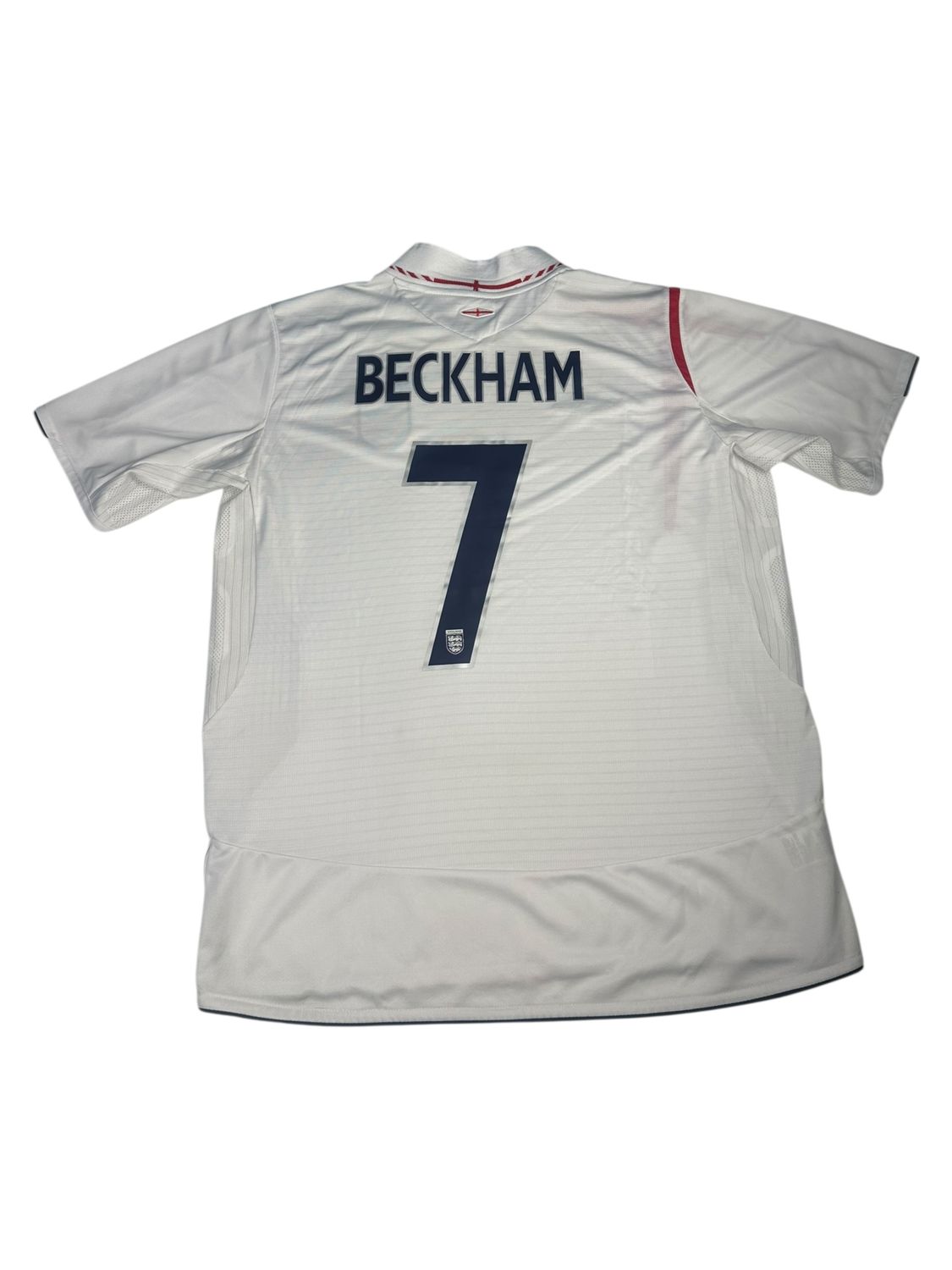2007 England Umbro Football Home Jersey Beckham #7 Size XL