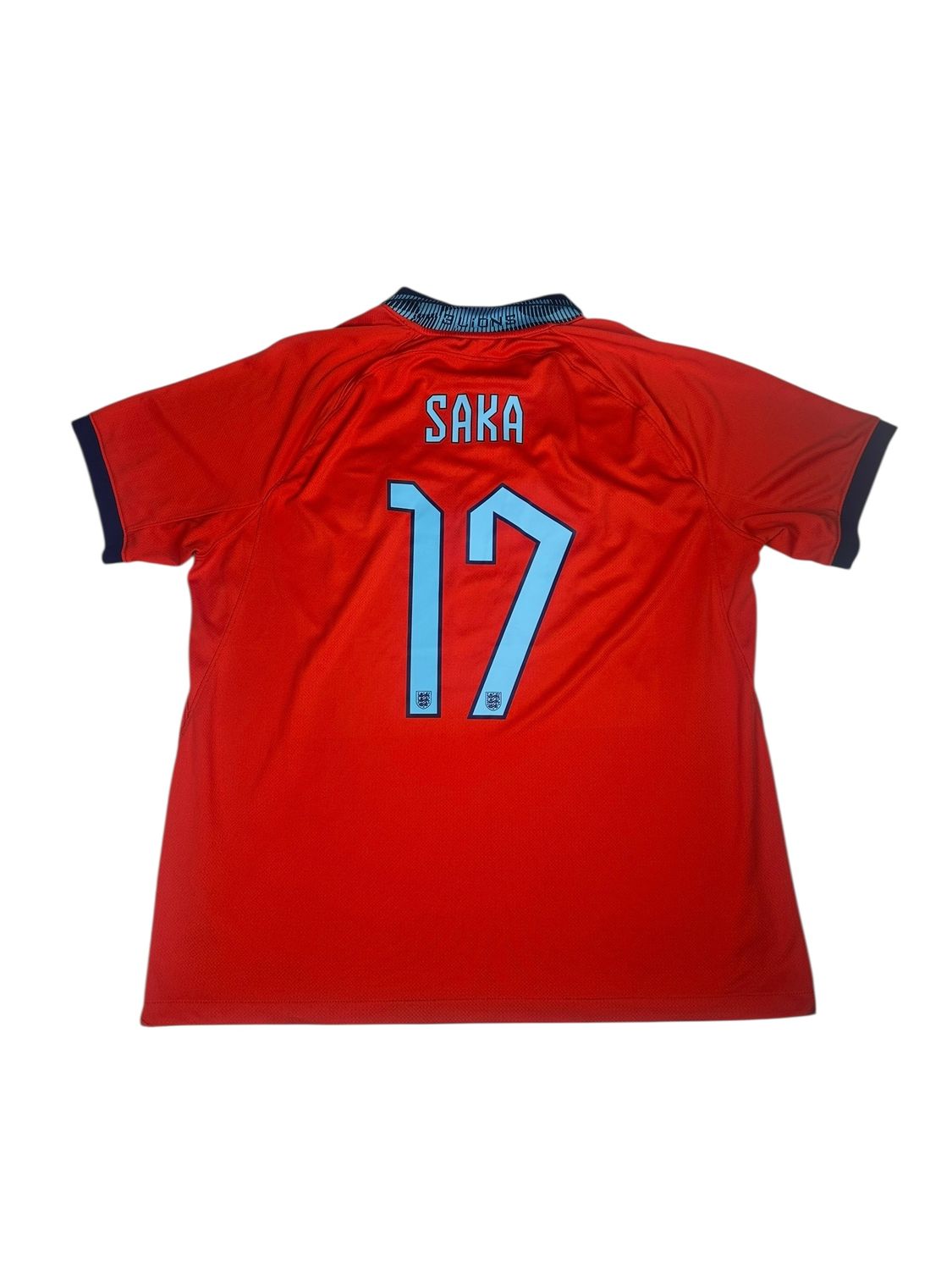 2022 England Nike Away Football Home Jersey #17 Saka Size XL