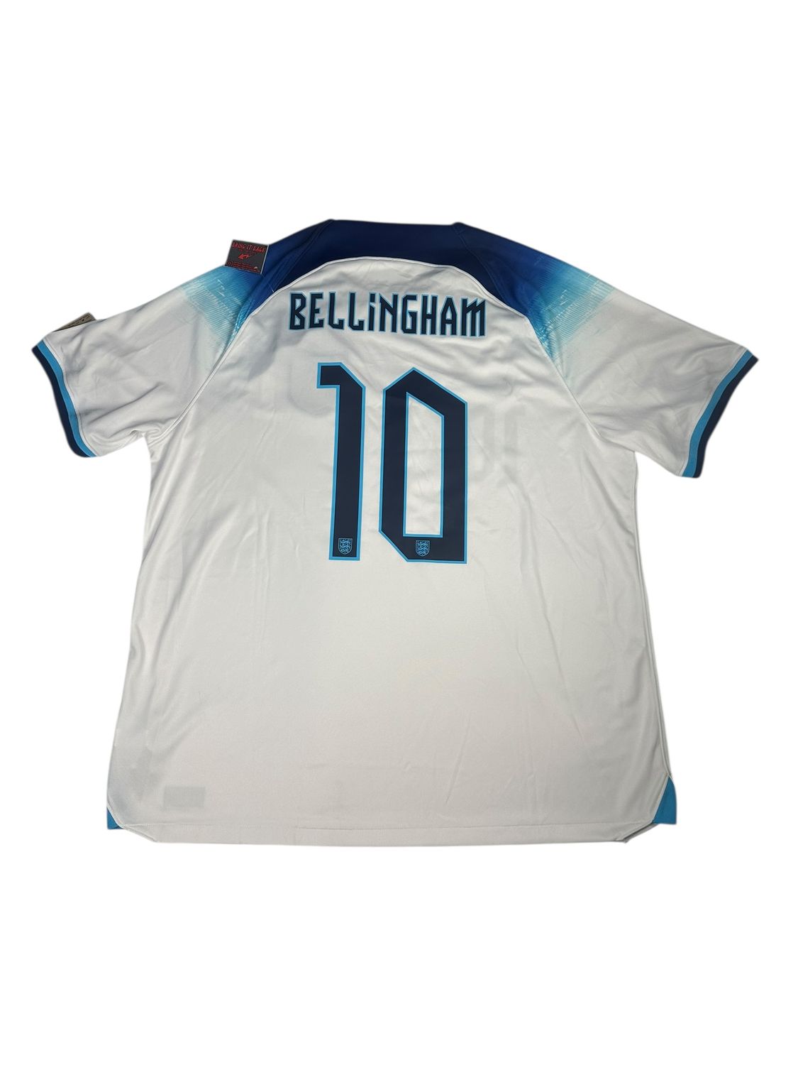 2022/23 England Nike Home Jersey #10 Bellingham Size XL