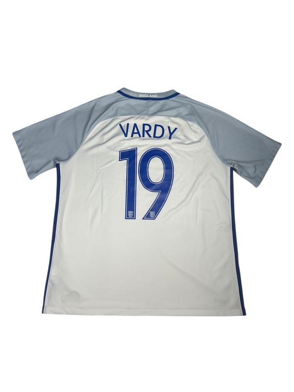 2016/17 England Home Jersey #19 Vardy Size XL