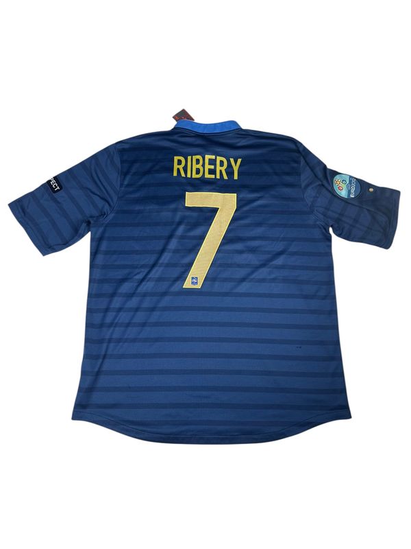 2012 France Nike Euro Home Jersey #7 Ribbery Size XL
