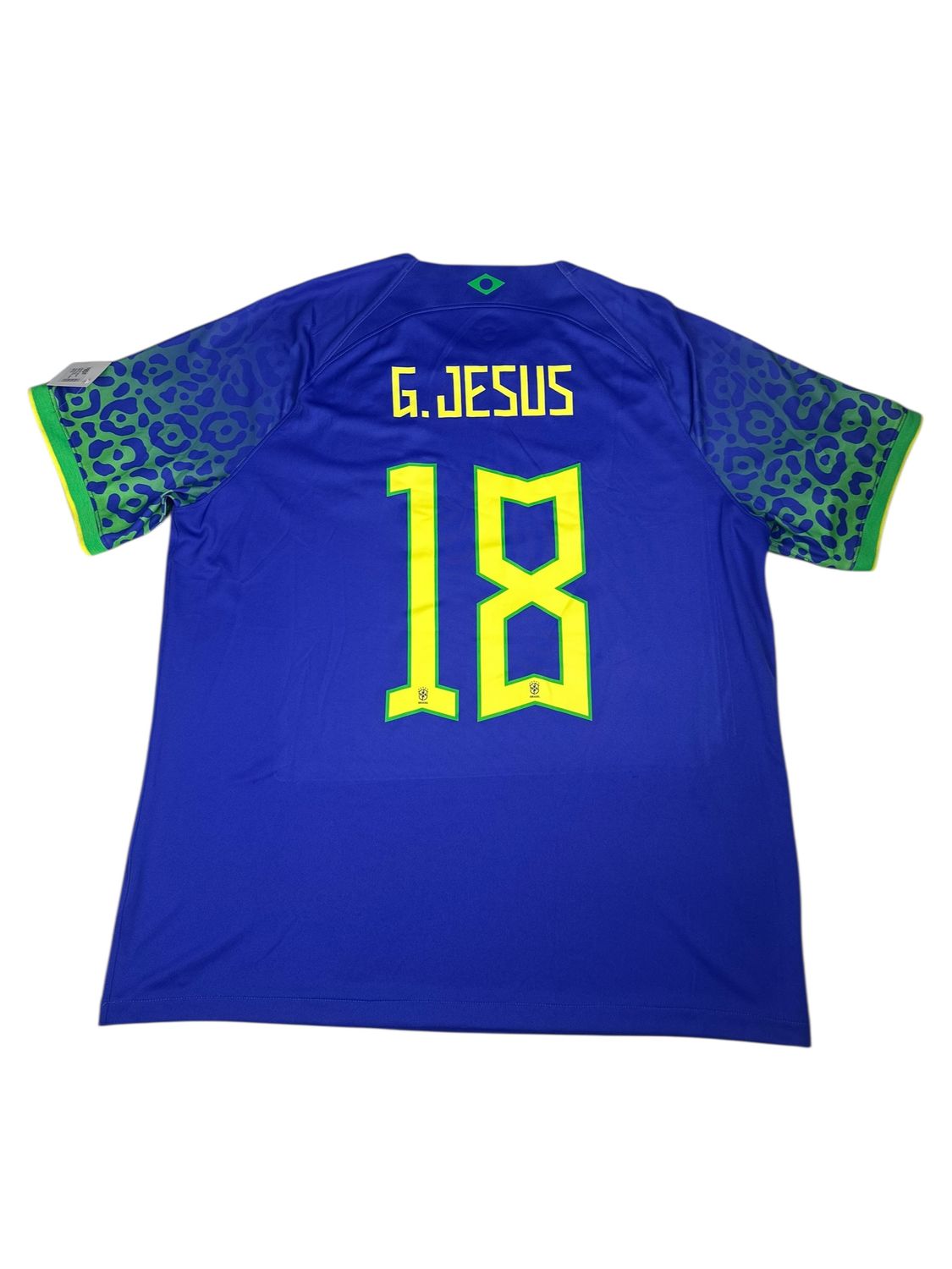 2022/23 Brazil Nike Away Jersey #18 Jesus Size XL
