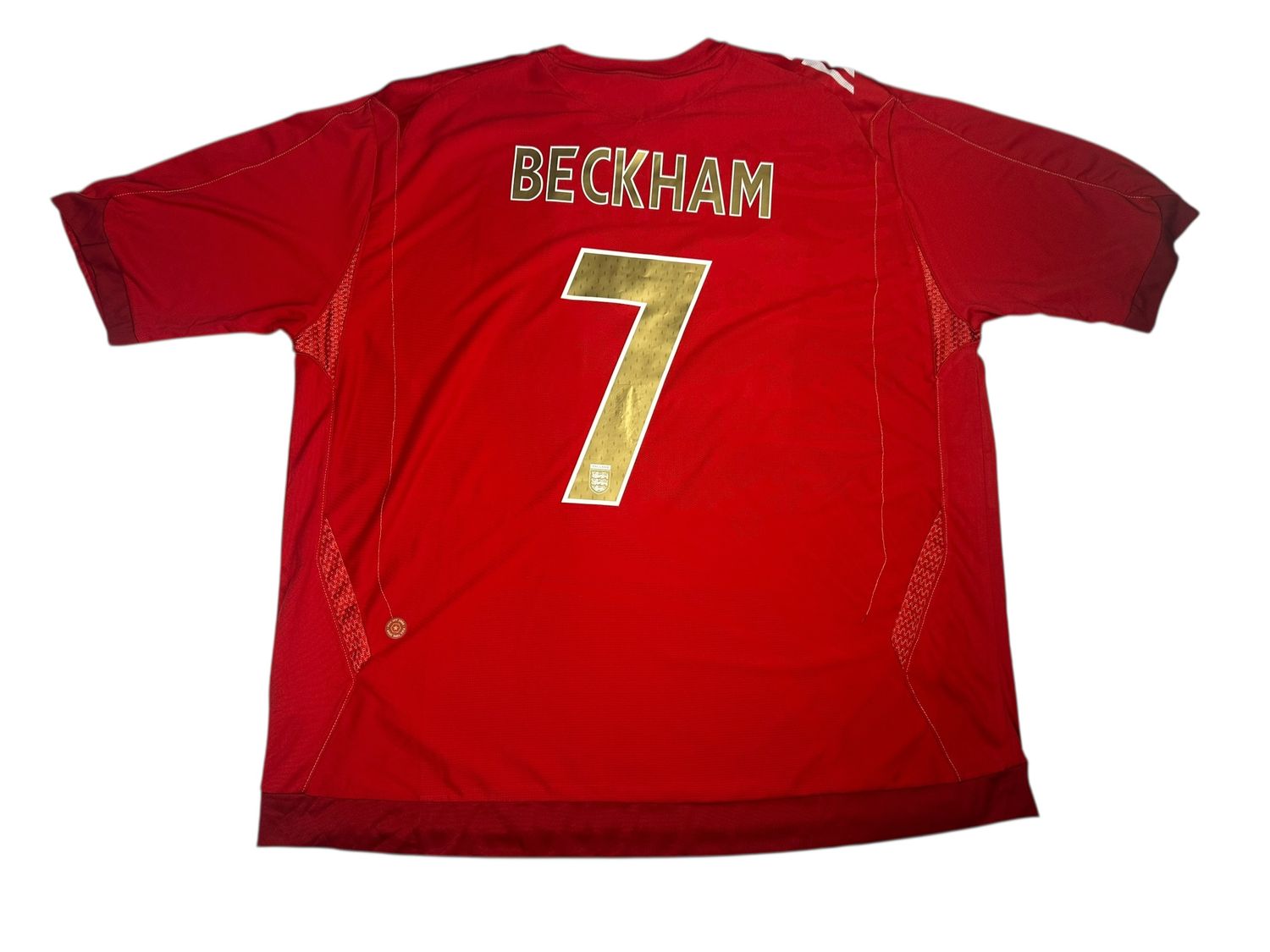 2006 England Umbro Away Jersey #7 Beckham Size XXL