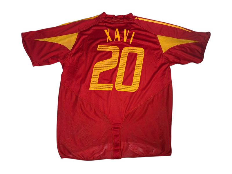 2004/05 Spain Adidas Home Jersey #20 Xavi Size XL
