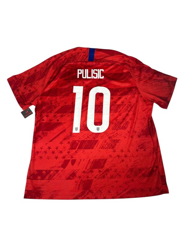 2019 USA Nike Away Jersey #10 Pulisic Size XXL