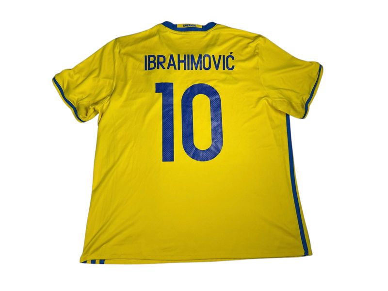 2016/17 Sweden Adidas Home Jersey #10 Ibrahimovic Size XL