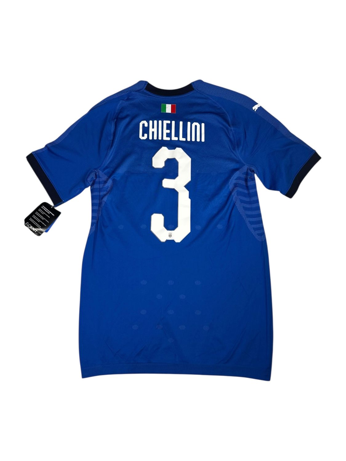 2018/19 Italy Puma Authentic Home Jersey #3 Chiellini Size XL