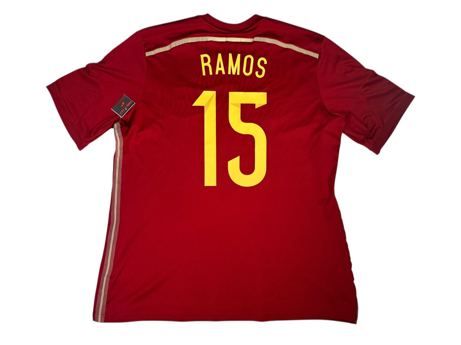 2014 Spain Adidas Home Jersey #15 Ramos Size XL