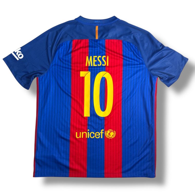 2016/17 FC Barcelona Nike Home Jersey #10 Messi Size XL