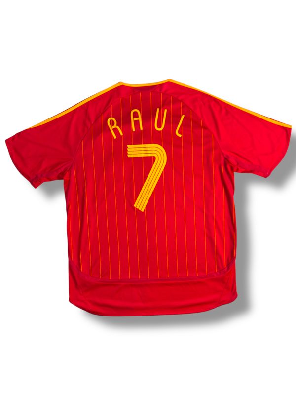2006/2007 Spain Adidas Home Jersey #7 Raul Size XXL