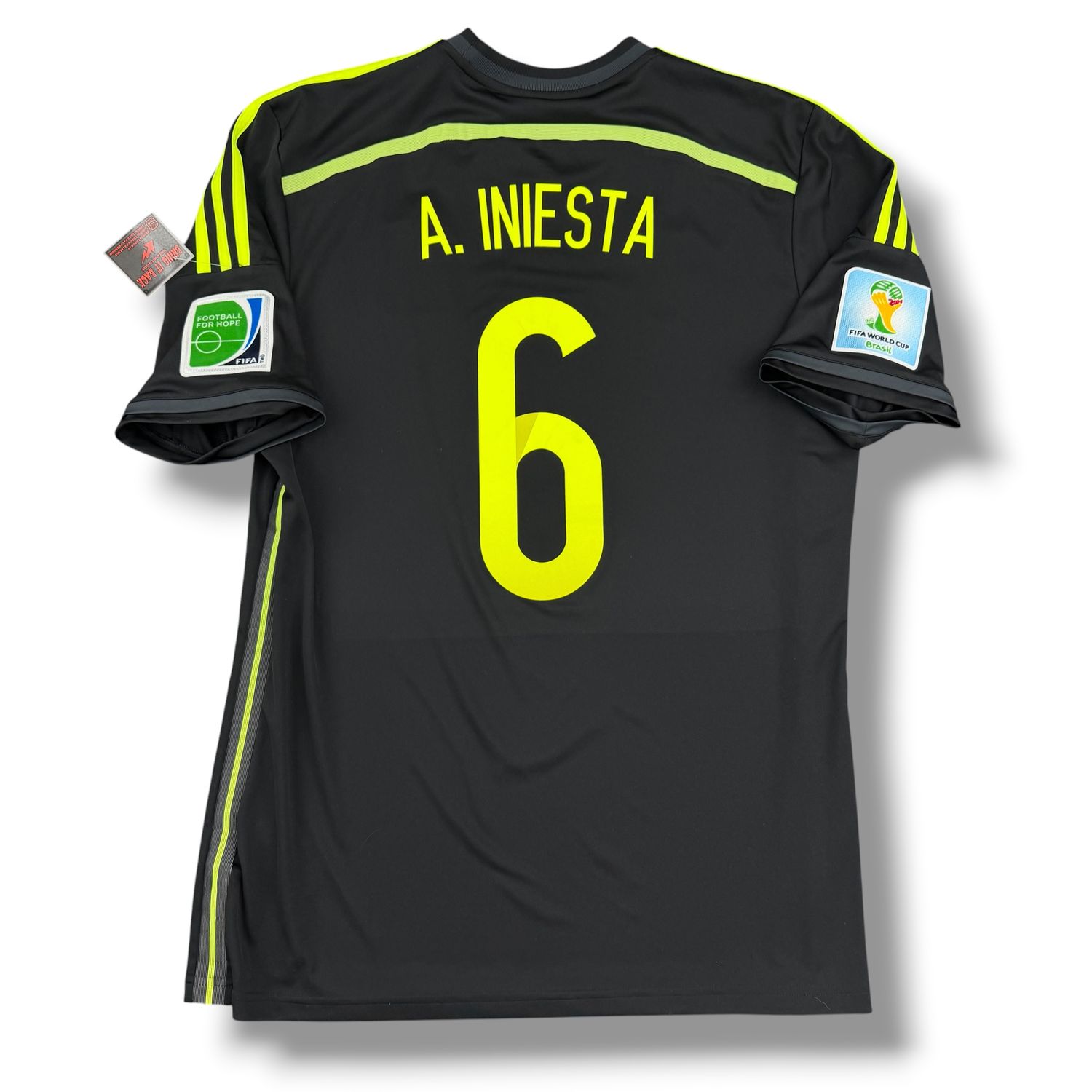 2013/15 Spain Adidas Third Jersey #6 A. Iniesta Size Large