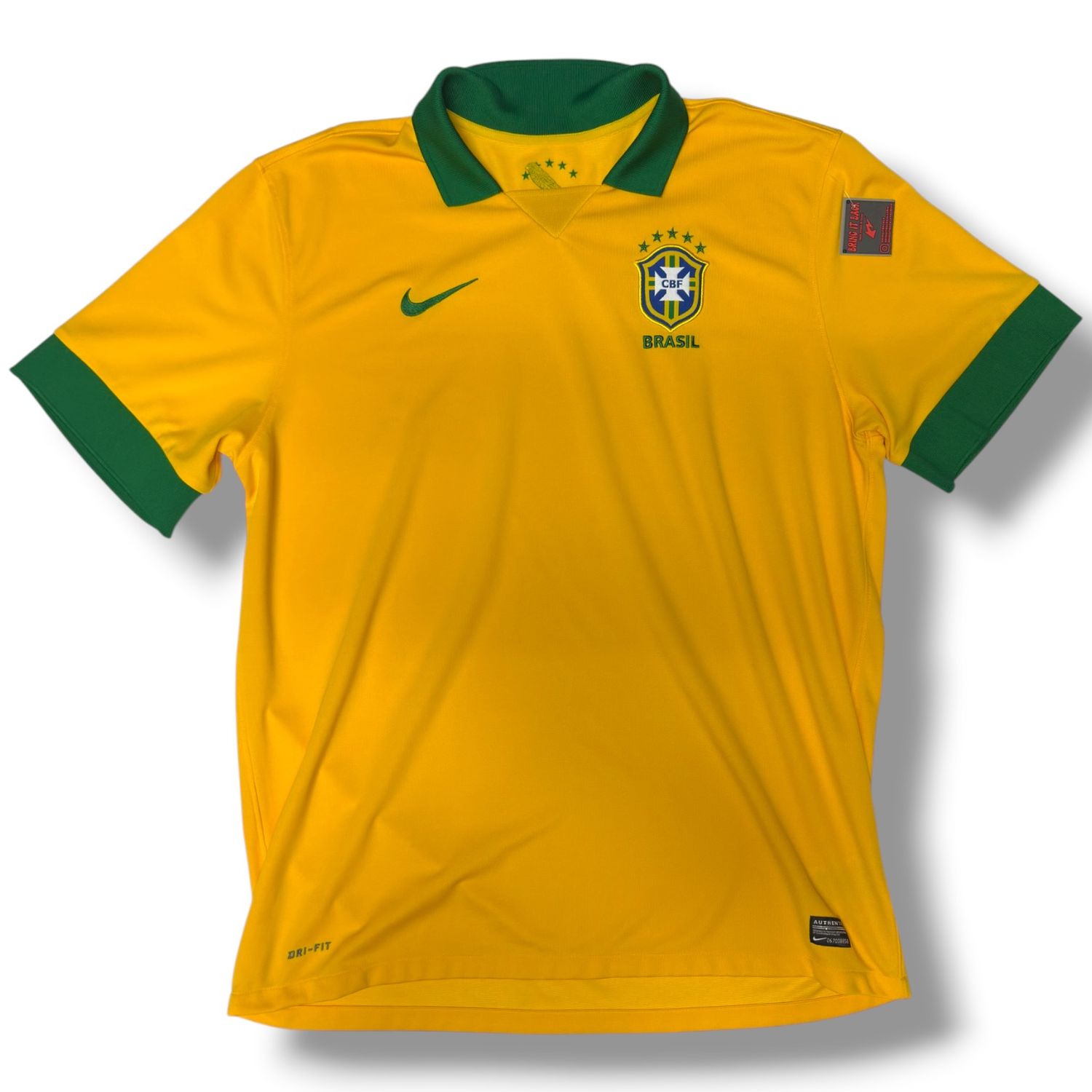 2013/14 Brazil Nike Home Jersey Size XXL