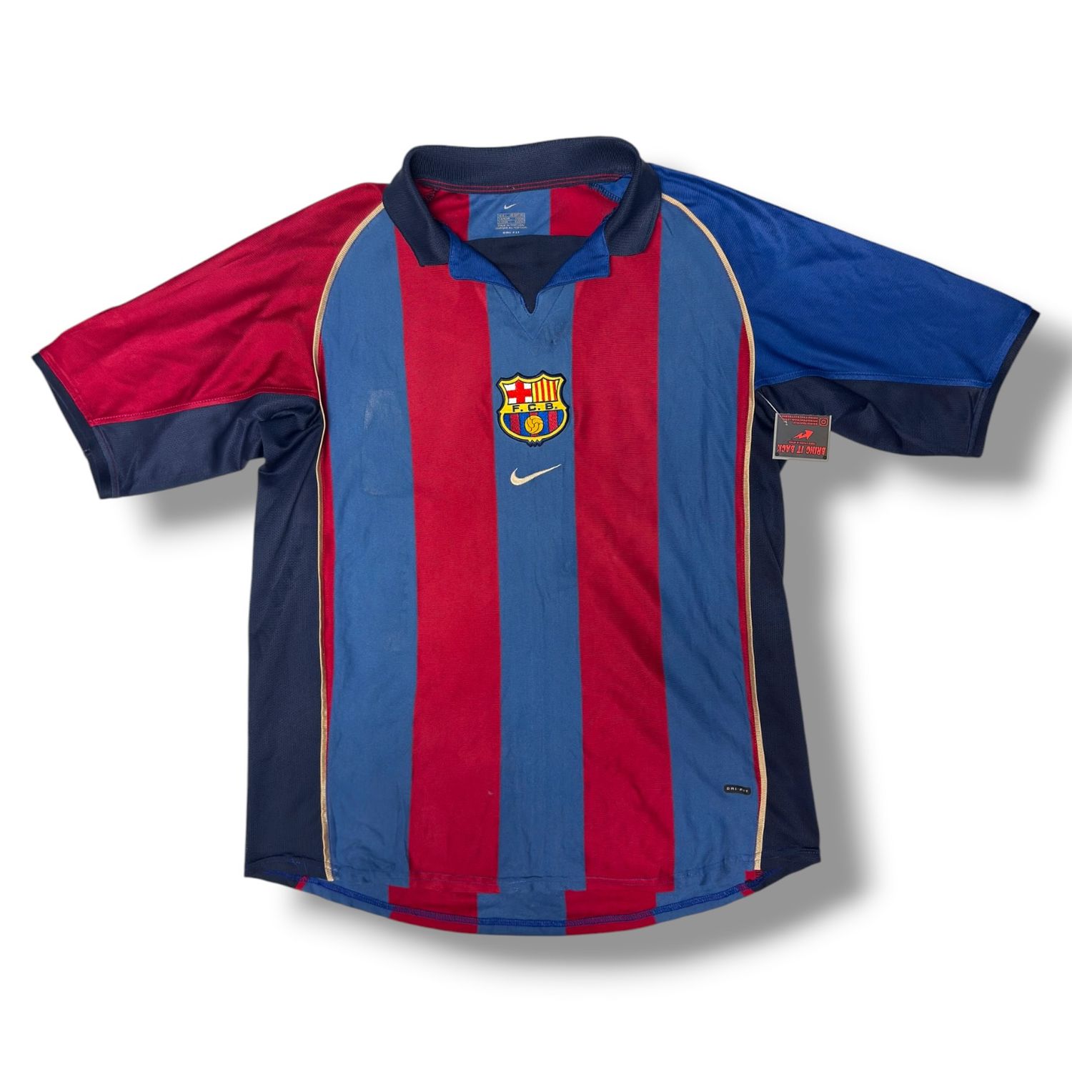 2001/2002 FC Barcelona Nike Home Jersey Size Large
