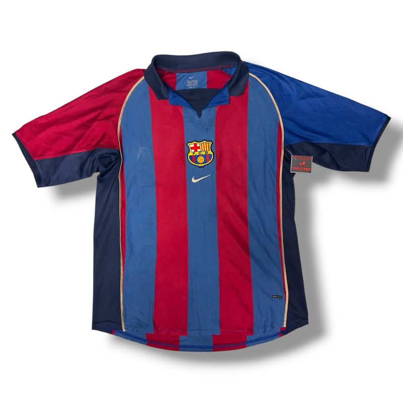 2001/2002 FC Barcelona Nike Home Jersey Size Large