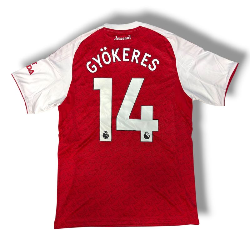 2025/26 Arsenal Home Jersey #14 Gyokeres Size Large