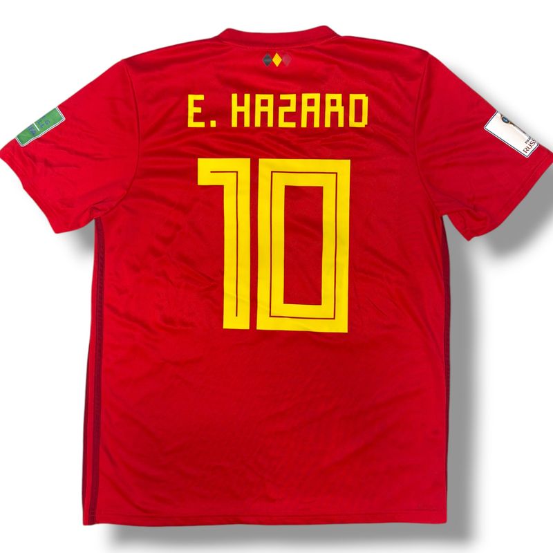 2018 Belgium Adidas Home Jersey #10 Hazard Size Large