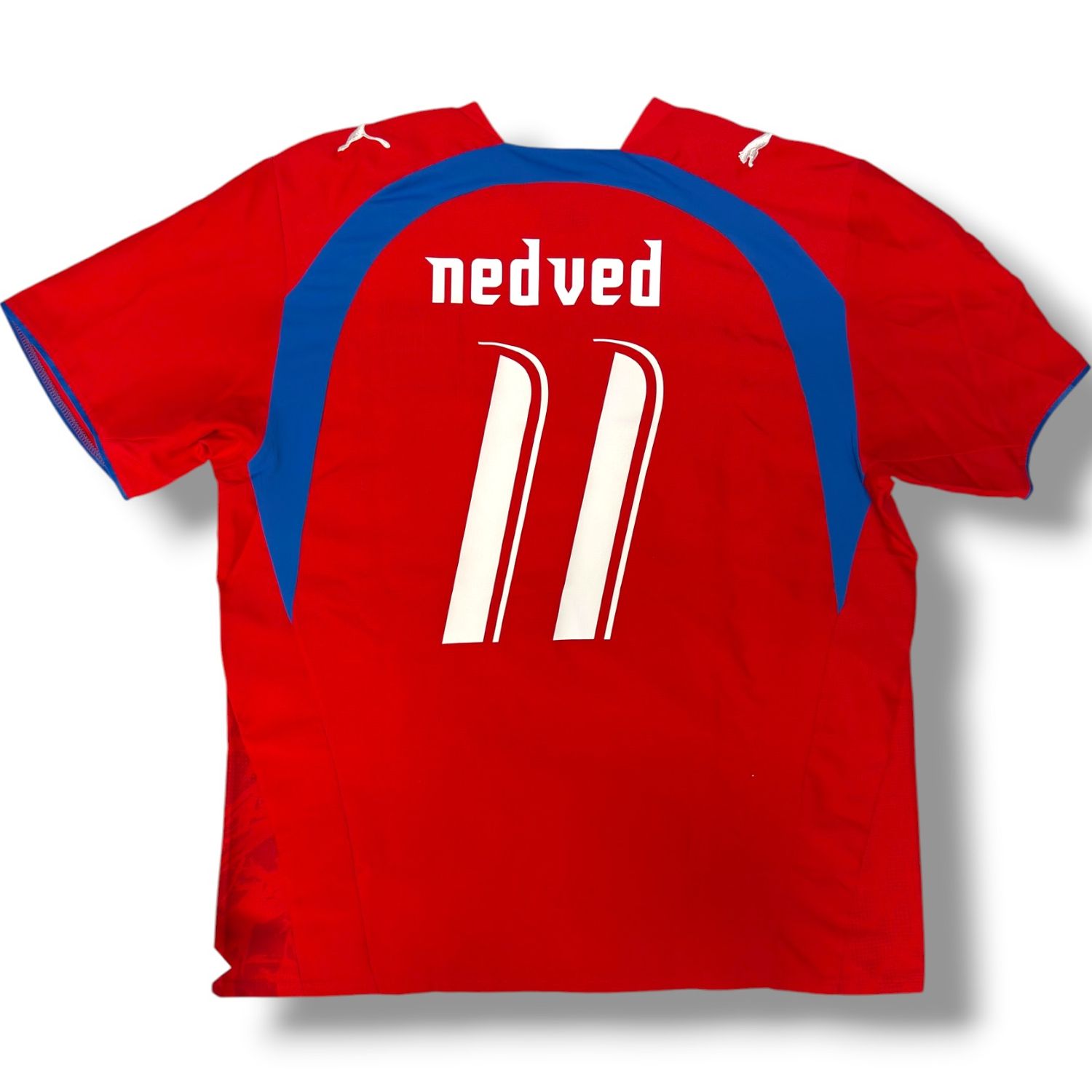 2006-08 Czech Republic Puma Home Jersey #11 Nedved Size XL