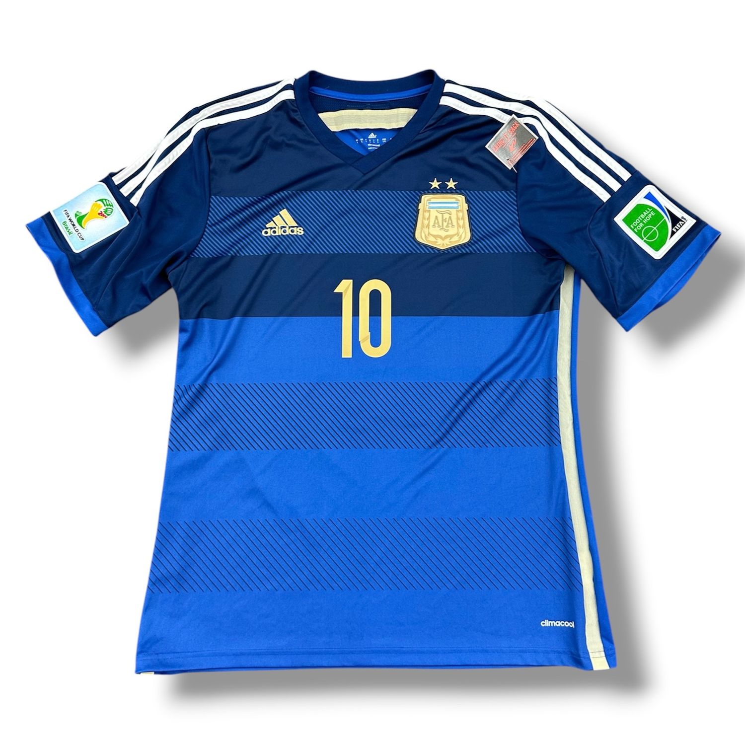 2014 Argentina Adidas Away Jersey World Cup #10 Messi Large
