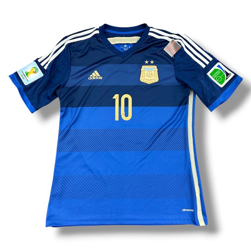 2014 Argentina Adidas Away Jersey World Cup #10 Messi Large