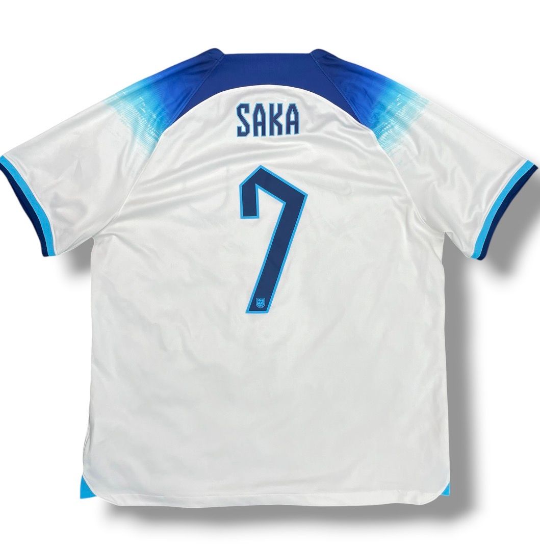 2022 England Nike #7 Saka Jersey M/S XL
