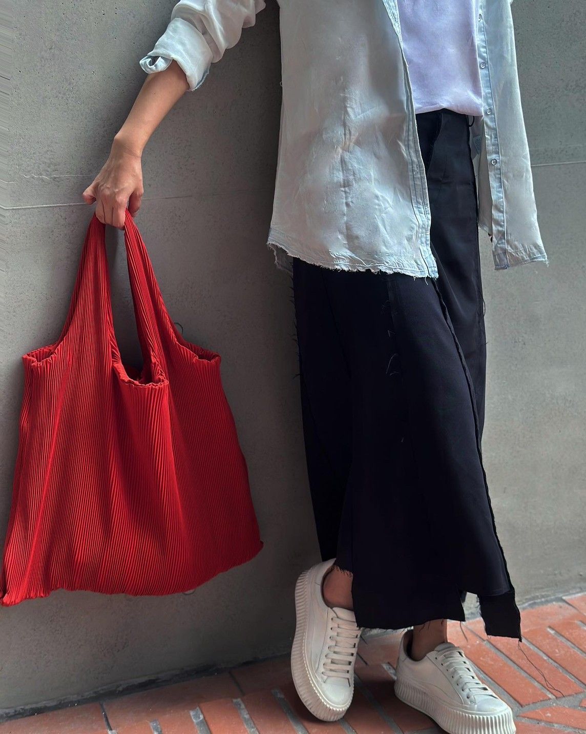 防水絲綢壓褶包(大)