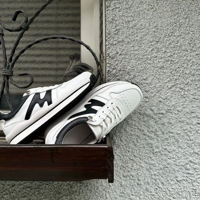 MM系列牛皮拼接懶人休閒鞋