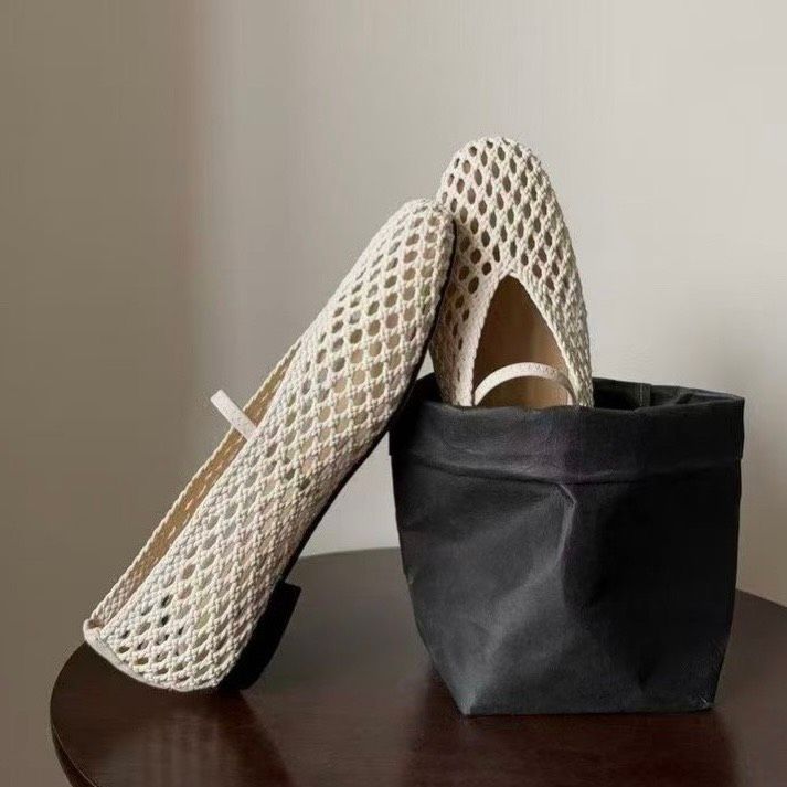 預購_輕透編織平底鞋