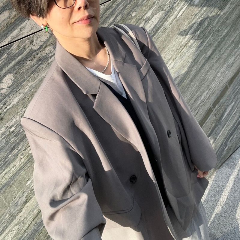 預購_Oversize挺版西裝外套