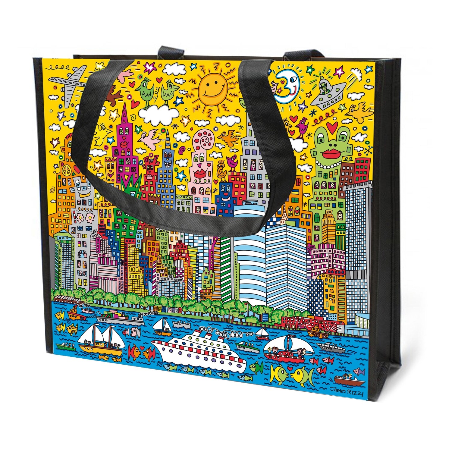 Unkaufstasche -My New York City Sunset- James Rizzi
