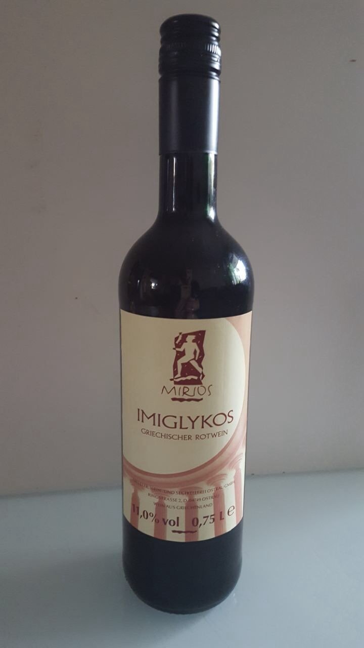 Mirios Imiglykos Rotwein 0,75 l Flasche