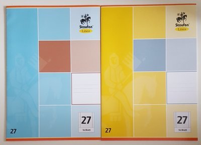 5er Set Schulheft Staufen Linea DIN A4 16 Blatt Liniert Lineatur 27 Doppelrand