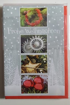 Weihnachts Grußkarte mit rotem Umschlag Taunus Verlag