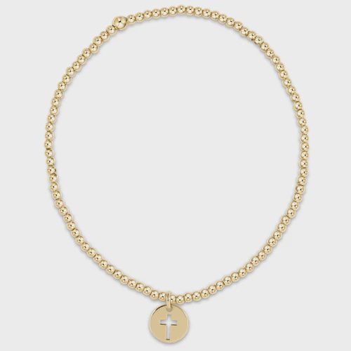 CLASSIC GOLD 2MM BLESSED CHARM