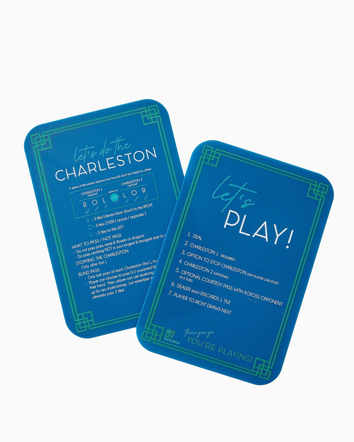 BLUE MAHJONG SHUFFLERS