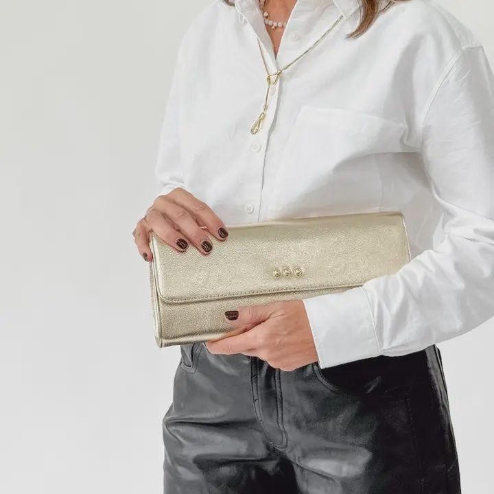 Evening Metallic Clutch