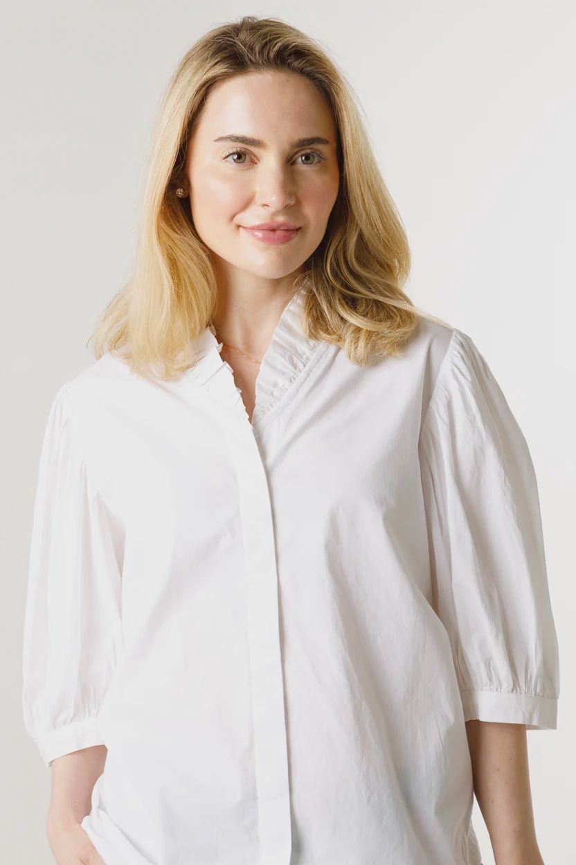 Laura Top, COLOR: White, Size: XS/S