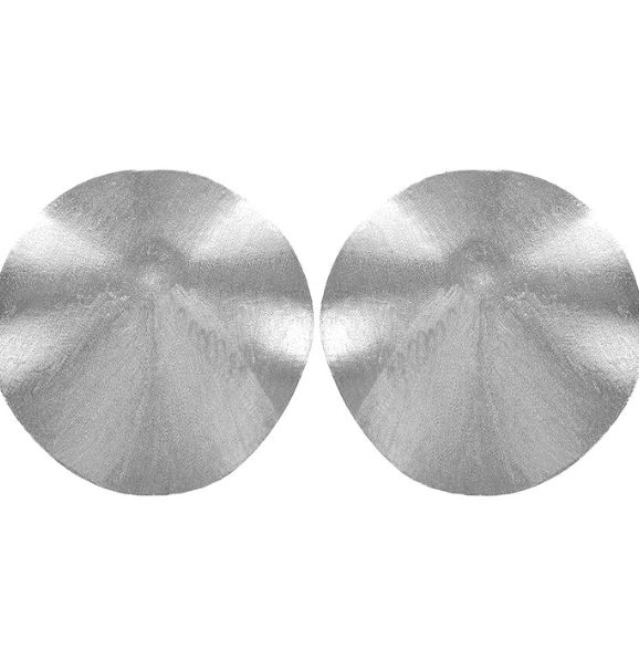 ISLA STUDS, COLOR: BRUSHED SILVER