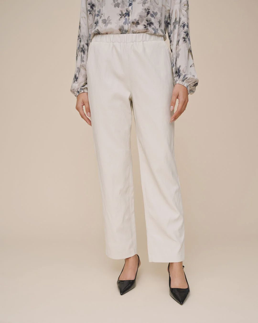 PULL-ON ELASTIC WAIST TROUSER